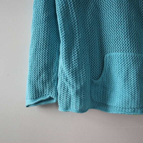 Knit/ Crochet Jessica Bright Blue Top - Picture 4 of 10